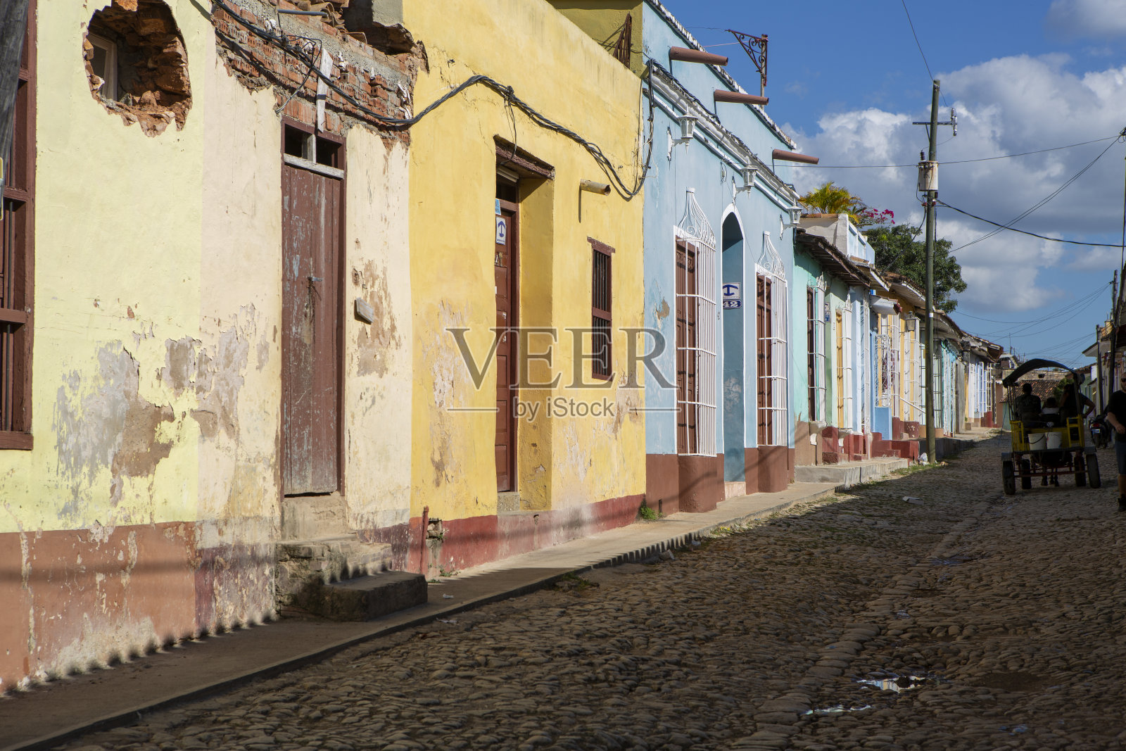 古巴街景照片摄影图片