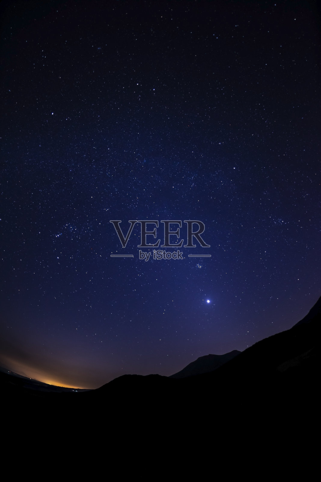 日本大分县武田市久水镇久州高原星空照片摄影图片