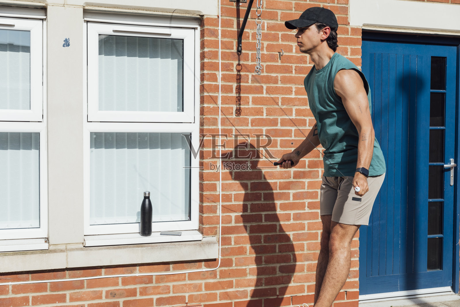 锻炼在检疫照片摄影图片