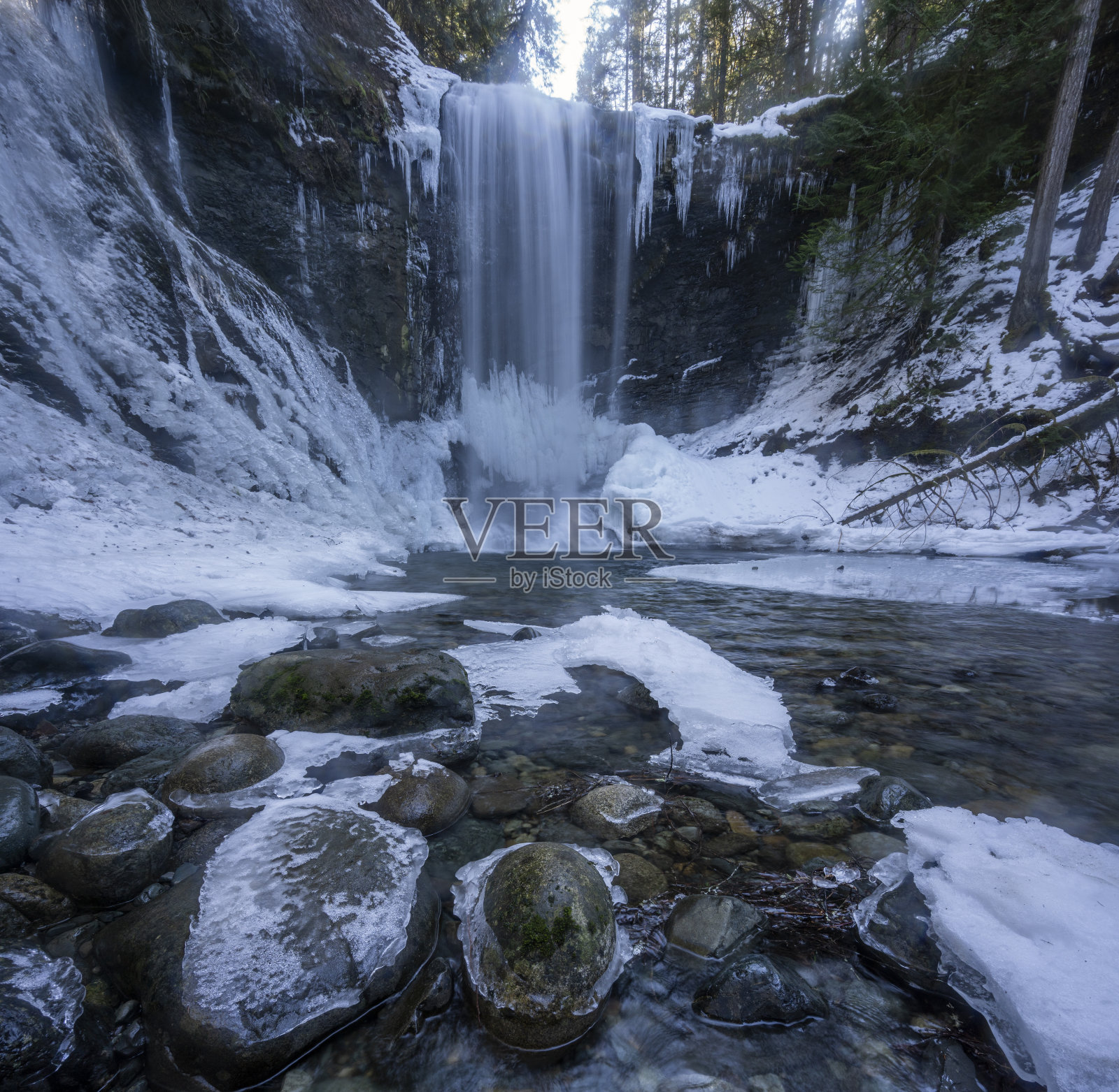 鹦鹉螺瀑布公元前纳奈莫照片摄影图片