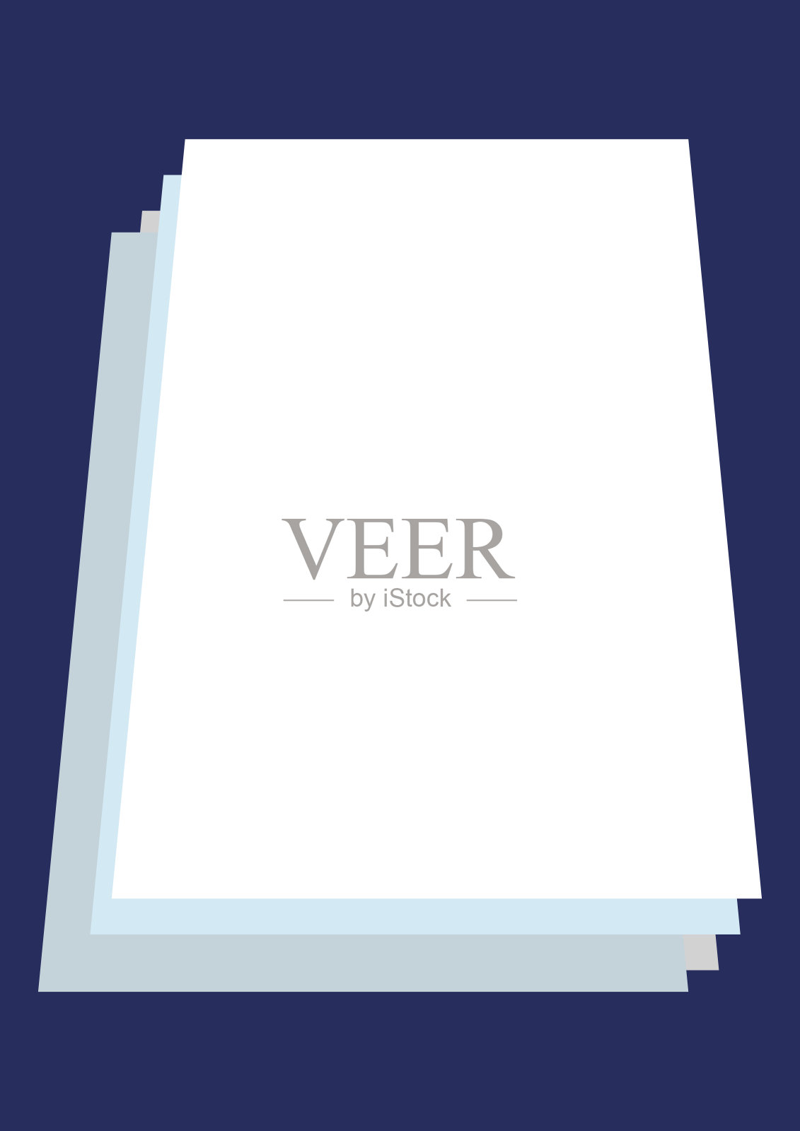 在灰色背景上的一叠白纸。模板文本。背景矢量图。海报。小册子。文本。自由空间。抽象的形象。的形式。插画图片素材