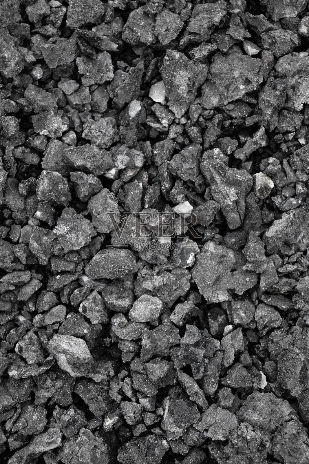 灰石、矿渣、砾石铺装背景照片摄影图片