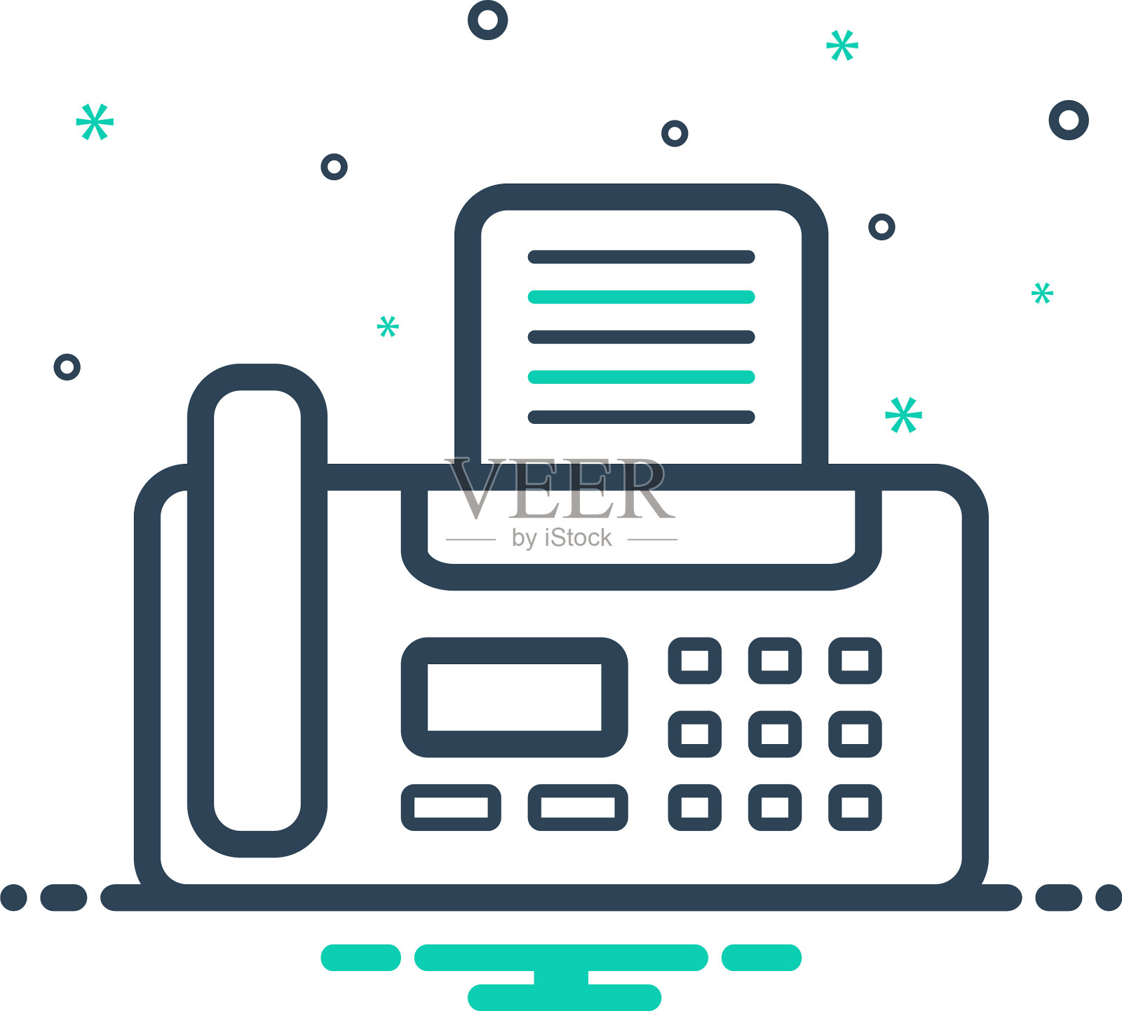 传真机插画图片素材