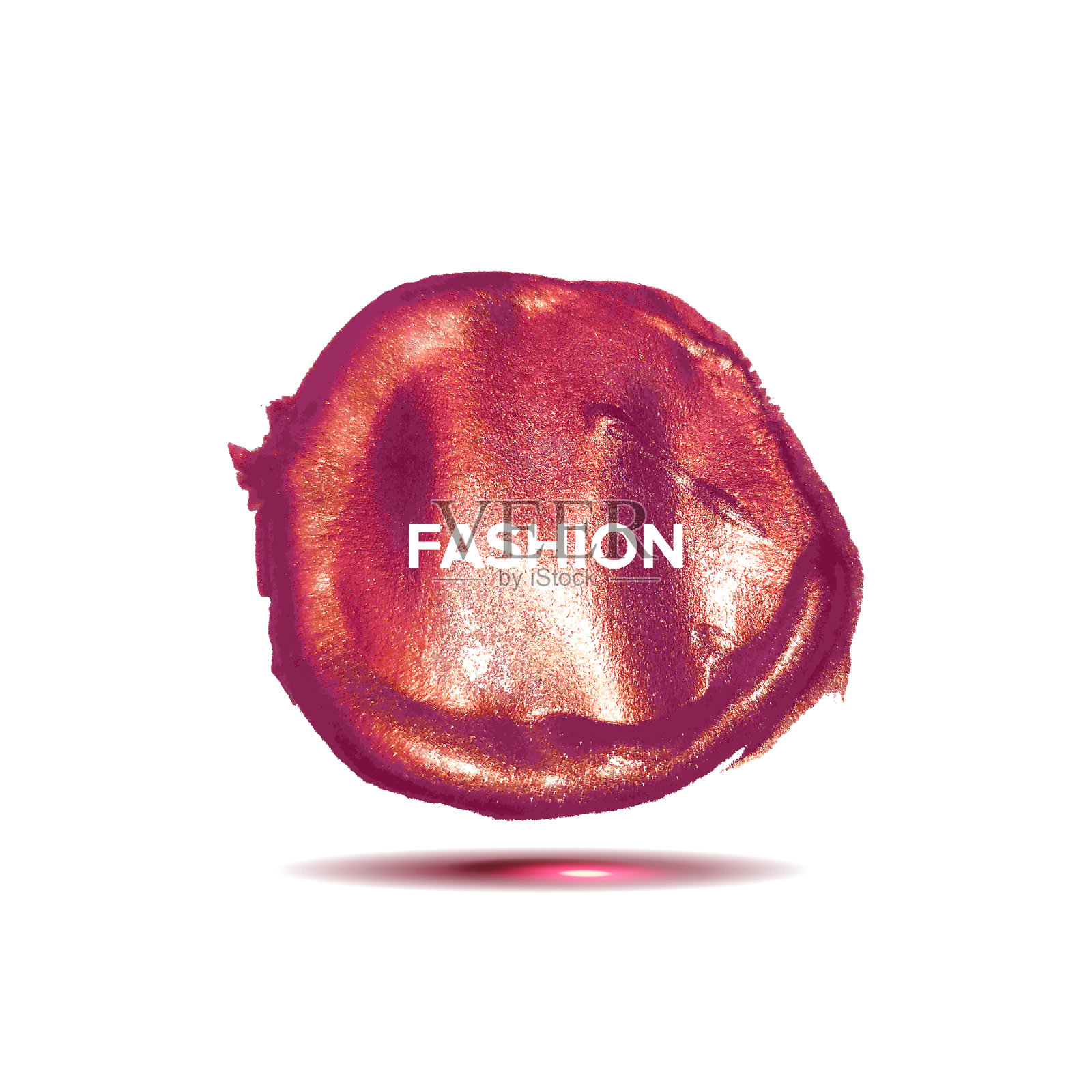 丙烯酸颜料上的时尚灵感引用插画图片素材