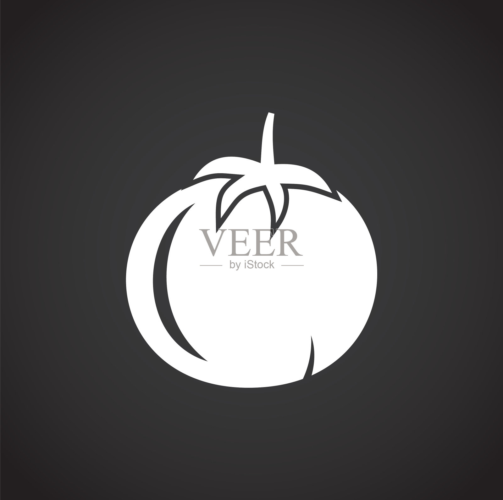 蔬菜相关图标的背景图形插画图片素材