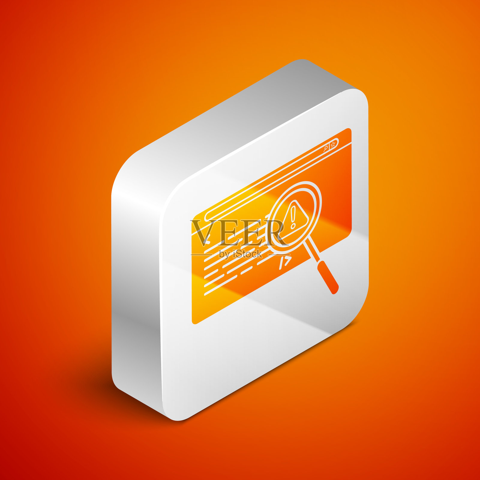 等距系统错误概念图标隔离插画图片素材