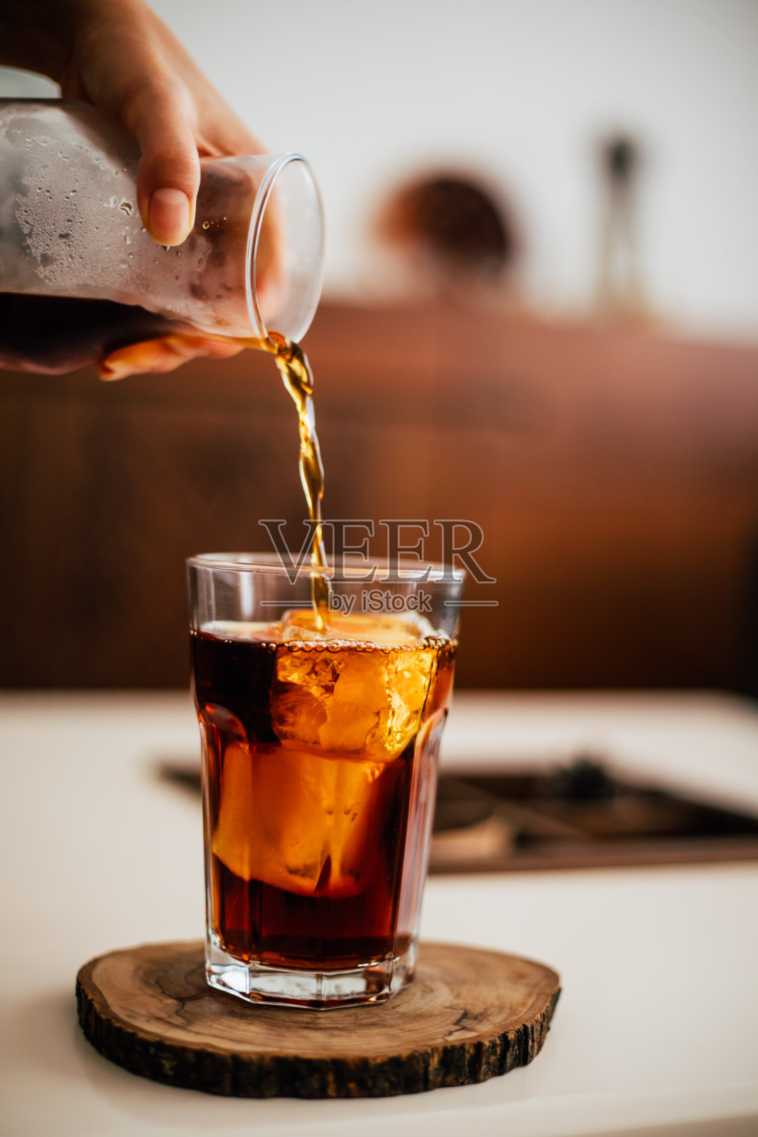 自制冷萃咖啡照片摄影图片