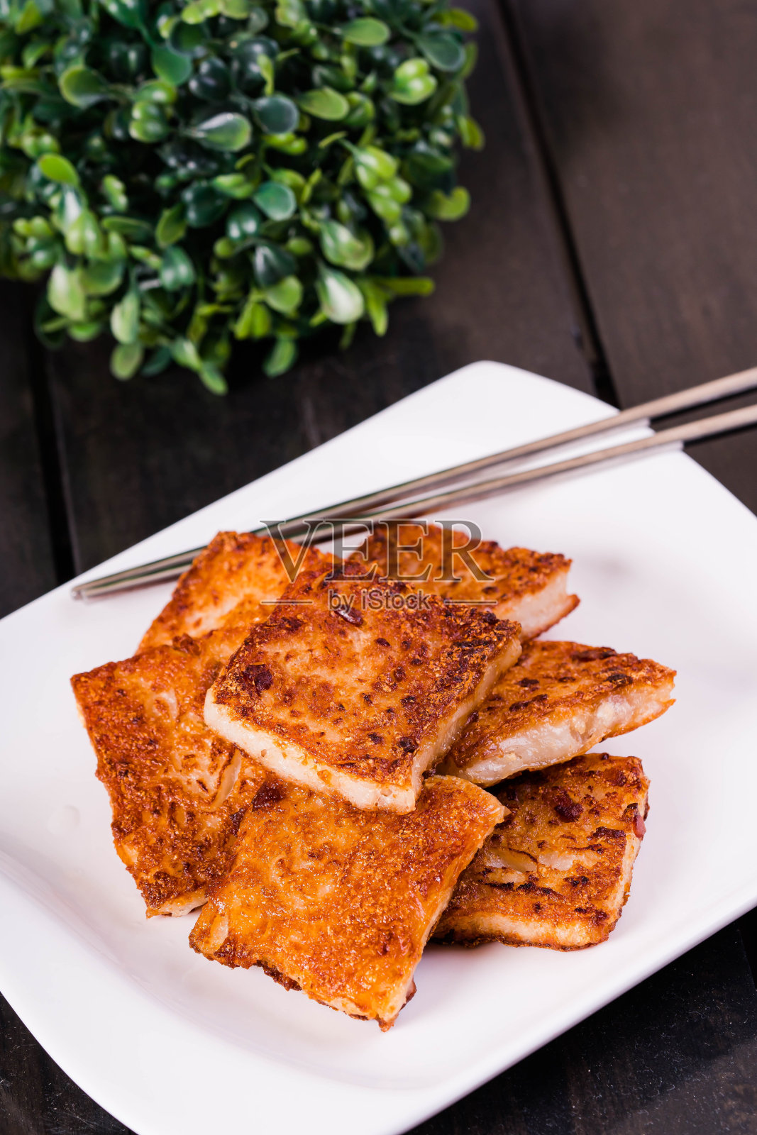 脆炸萝卜糕照片摄影图片