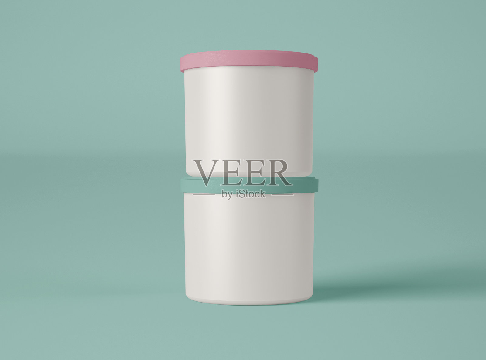 3 d演示。皮肤护理瓶包装的模型。照片摄影图片