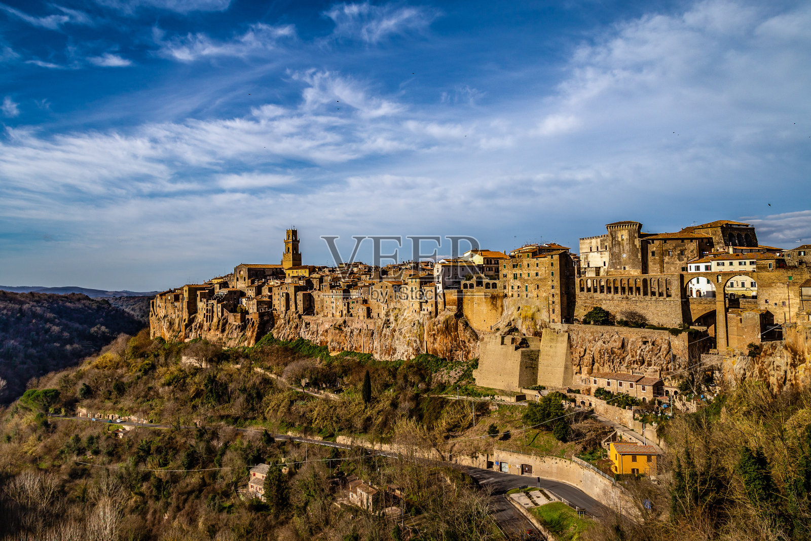 意大利托斯卡纳格罗塞托凝灰岩区皮蒂利亚诺照片摄影图片
