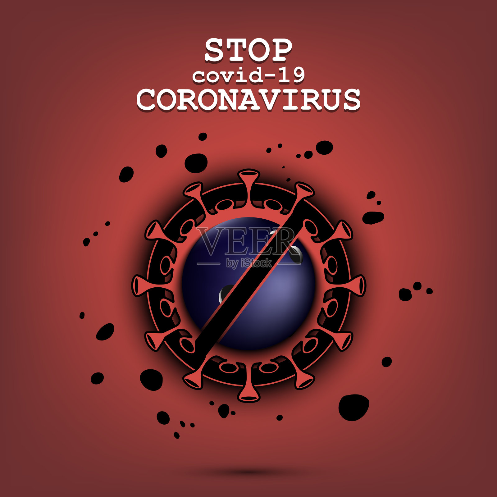 冠状病毒标志用保龄球插画图片素材