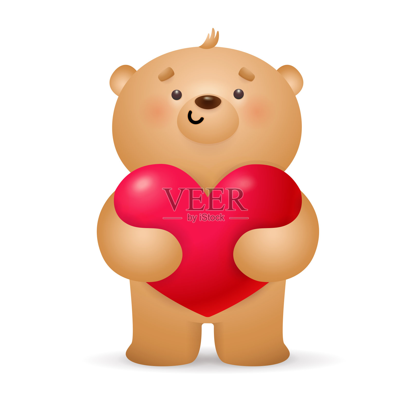 泰迪熊插图设计元素图片