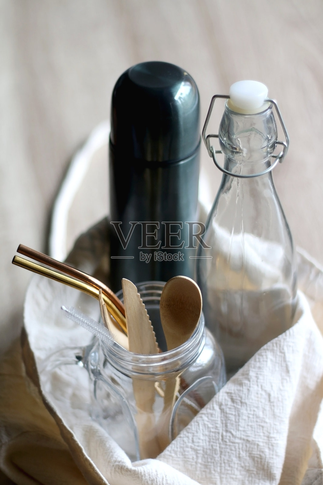 可持续的厨房用具照片摄影图片