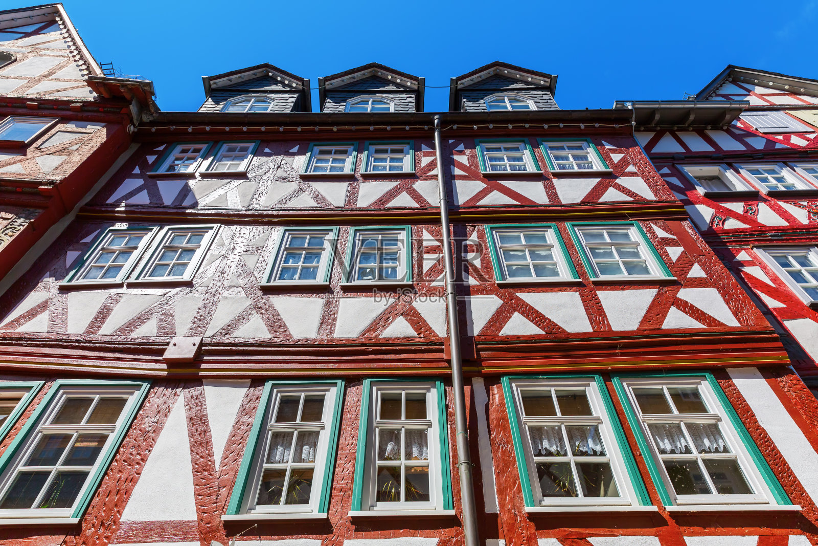 德国赫伯恩的半木房子照片摄影图片