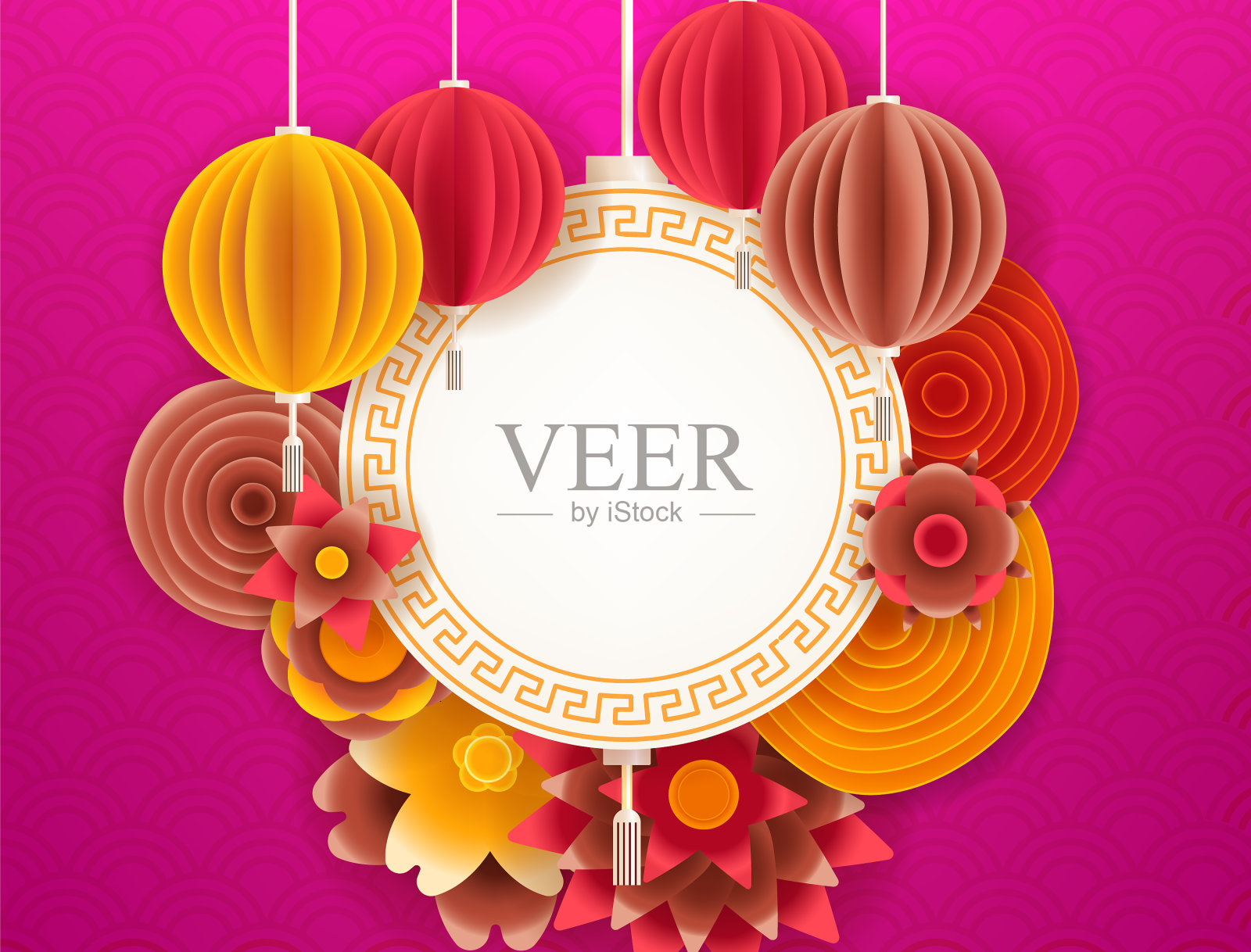 农历新年设计背景快乐猪年插画图片素材