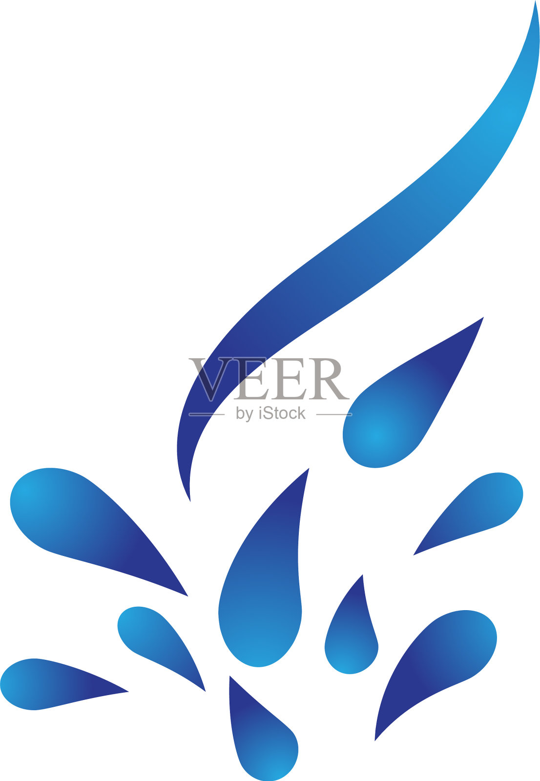 水波图标设计元素图片