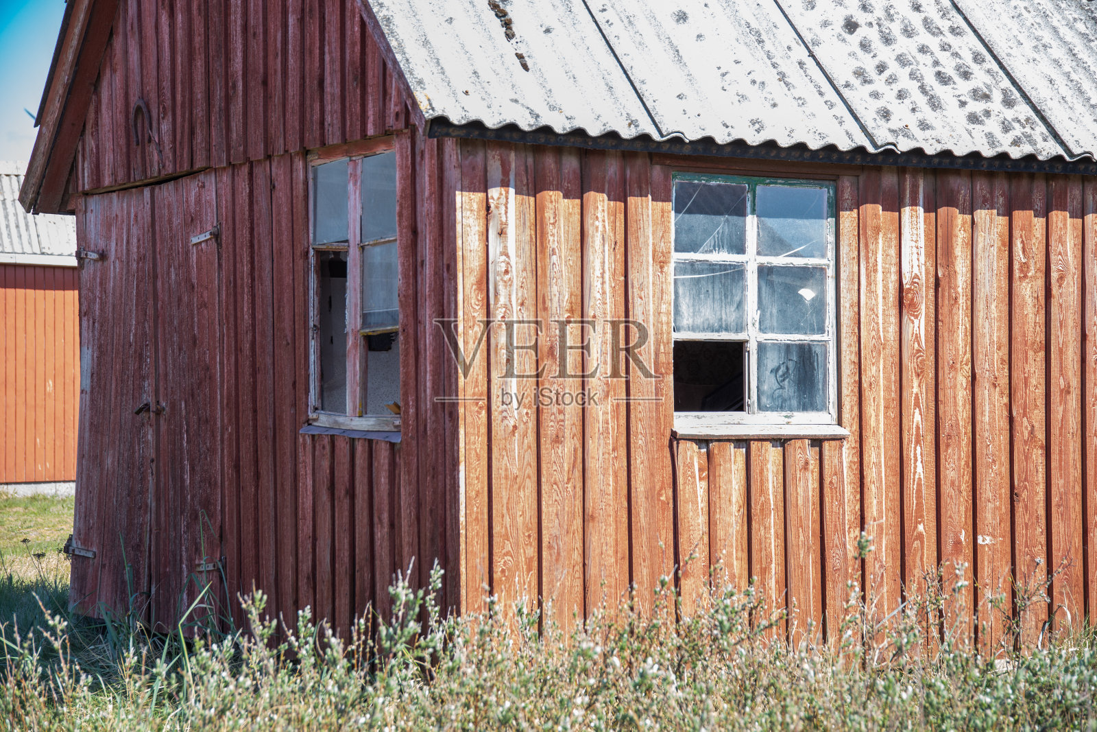 丹麦赫威德桑德的老渔村照片摄影图片