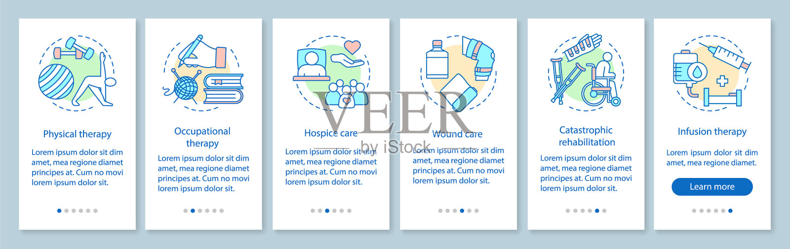 治疗登陆手机应用页面屏幕插画图片素材