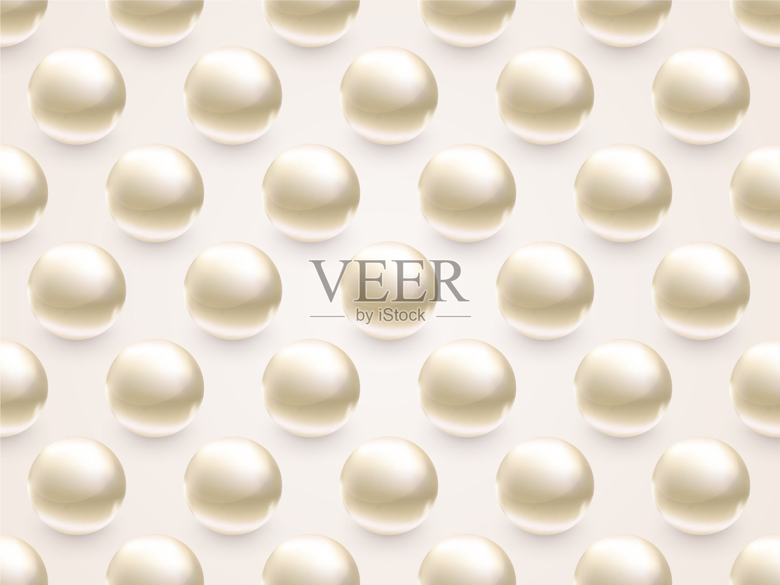 美丽逼真的3d珍珠情人节插画图片素材