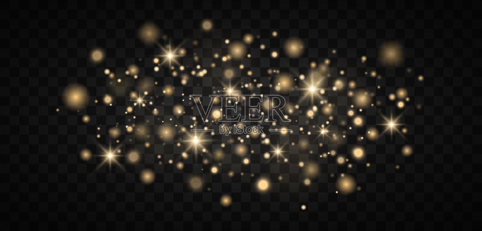 闪闪发光的神奇灰尘。插画图片素材