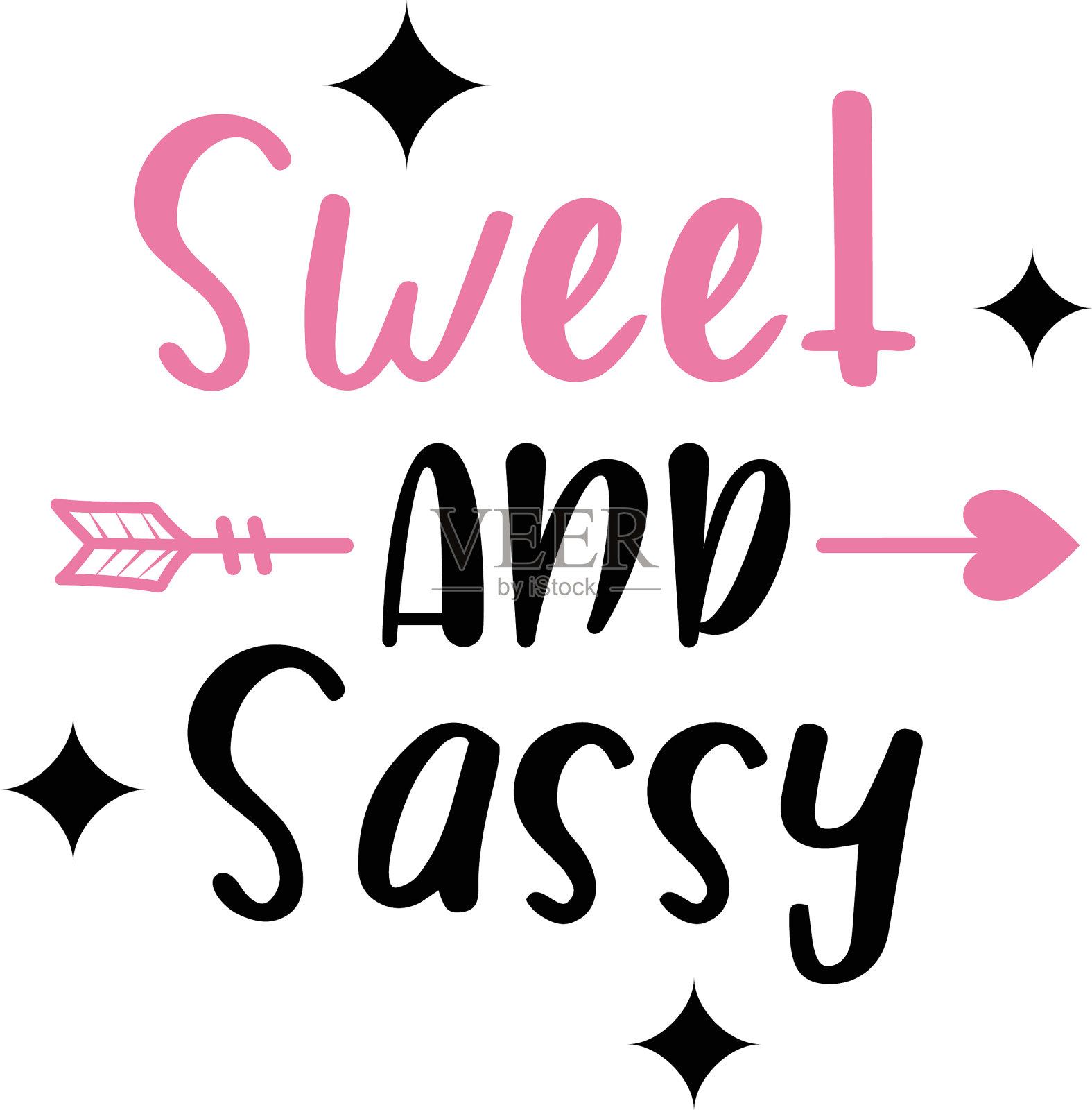 时髦的引用字母排版插画图片素材