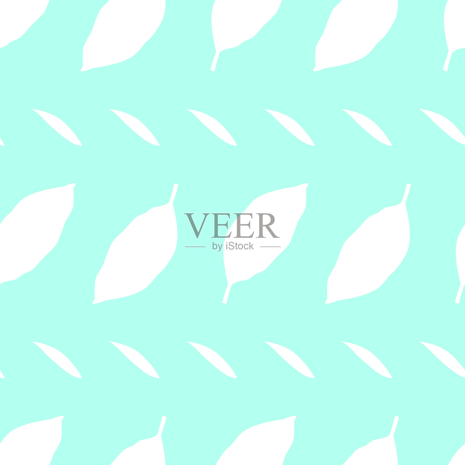 热带无缝格局与叶。矢量插图。插画图片素材