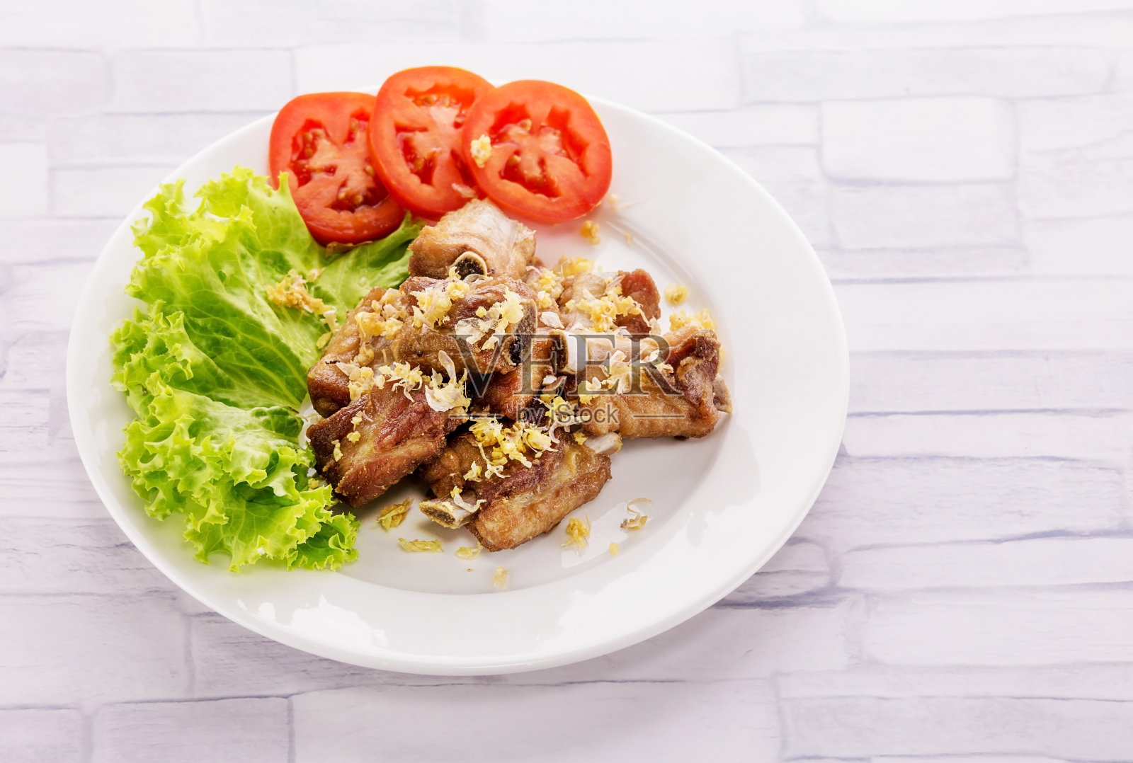 蒜蓉猪肉照片摄影图片