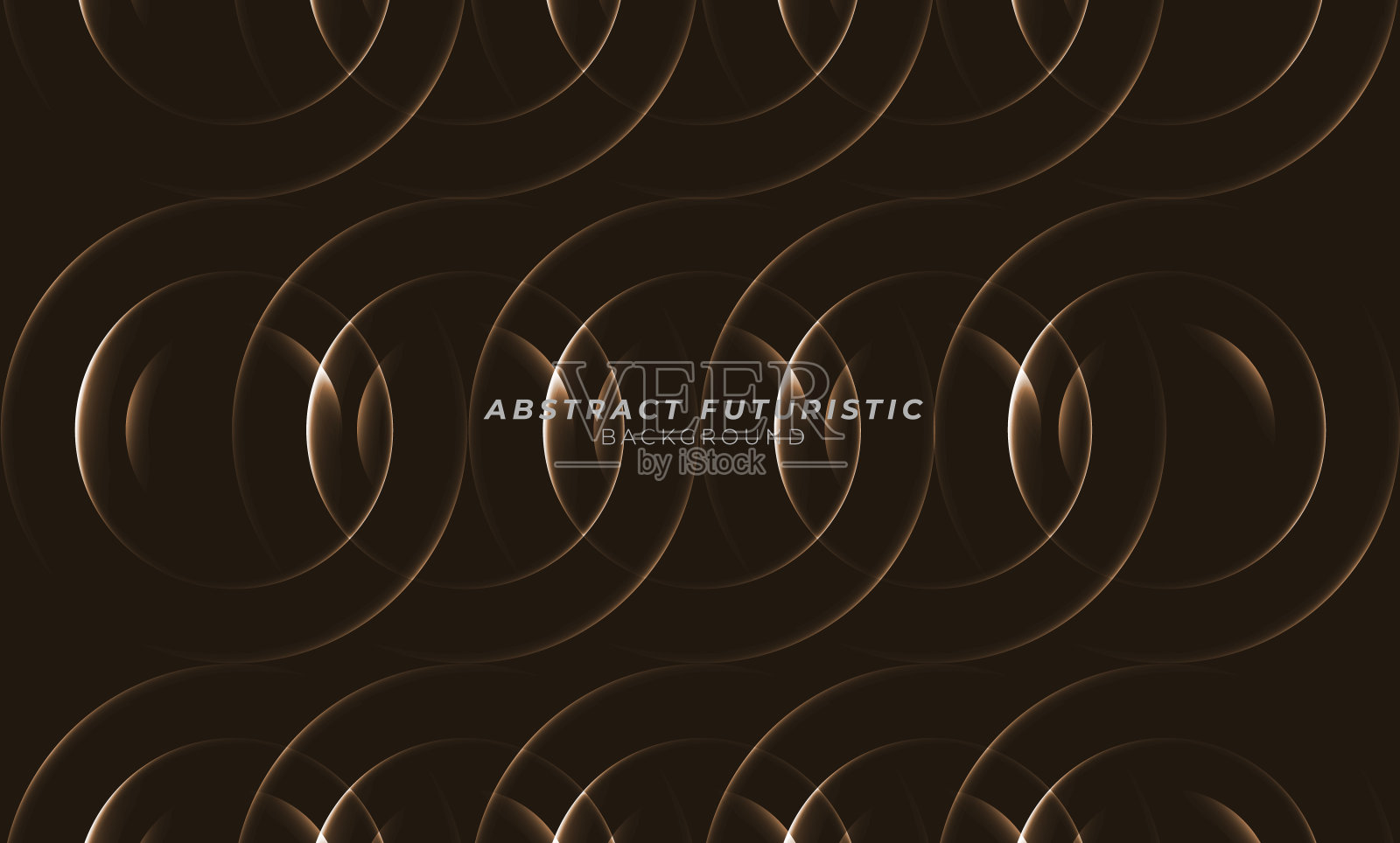 图形金圈无缝图案。抽象的未来主义艺术墙纸。插画图片素材