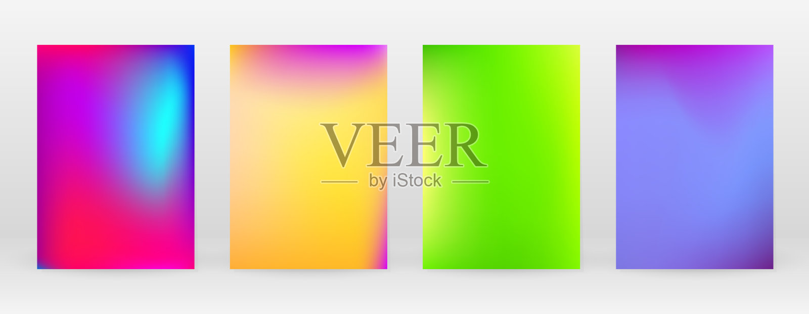 柔和的柔软。彩虹渐变设置颜色背景插画图片素材