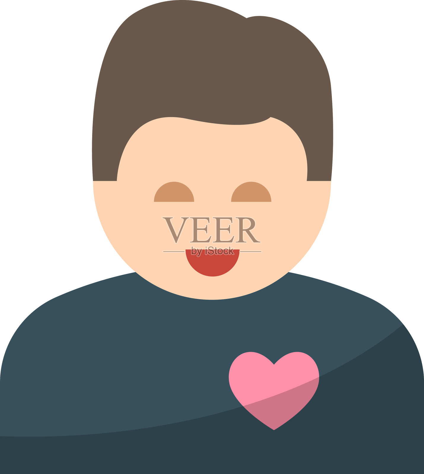 男友孤立单色图标图标素材