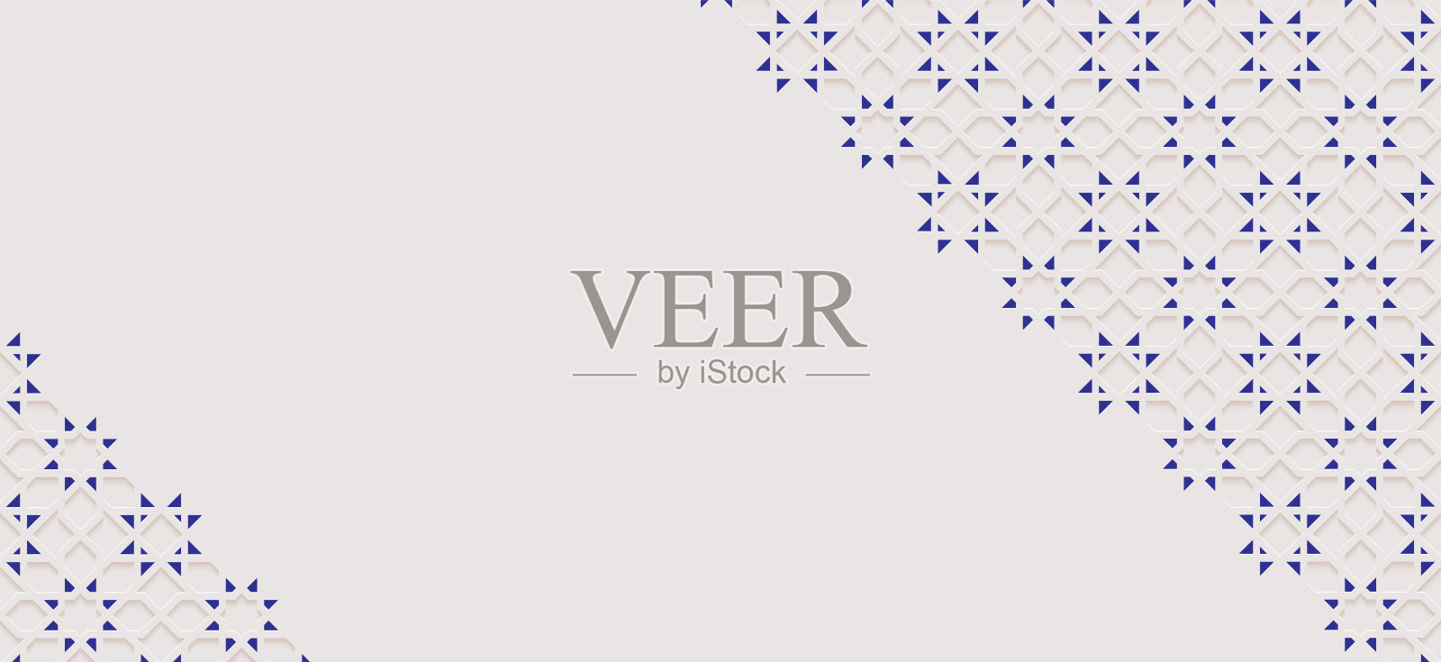 装饰性图案的石头浮雕在阿拉伯建筑风格的伊斯兰清真寺,阿拉伯装饰细节马赛克孤立在一个光的背景插画图片素材