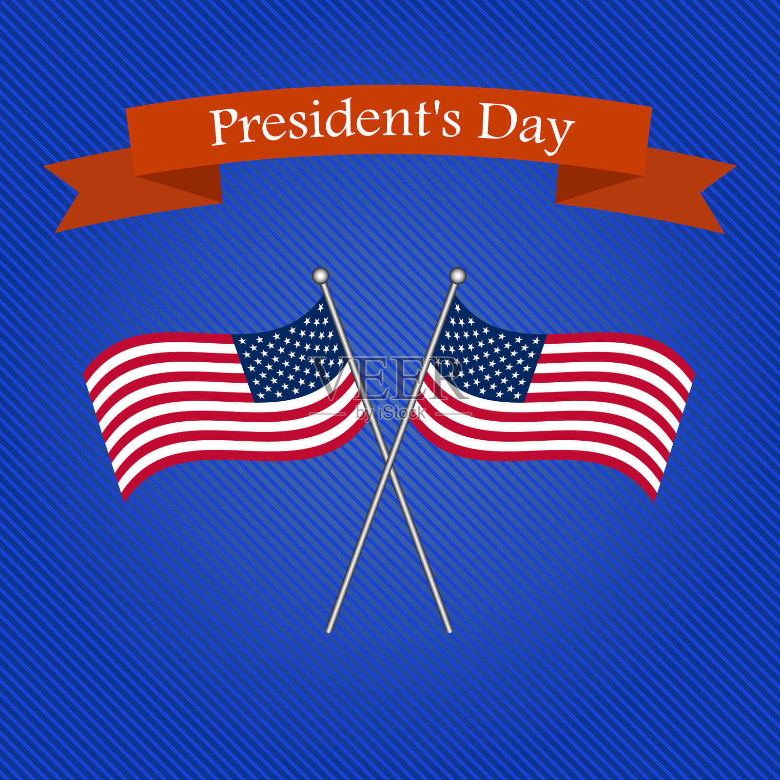 总统日快乐插画图片素材