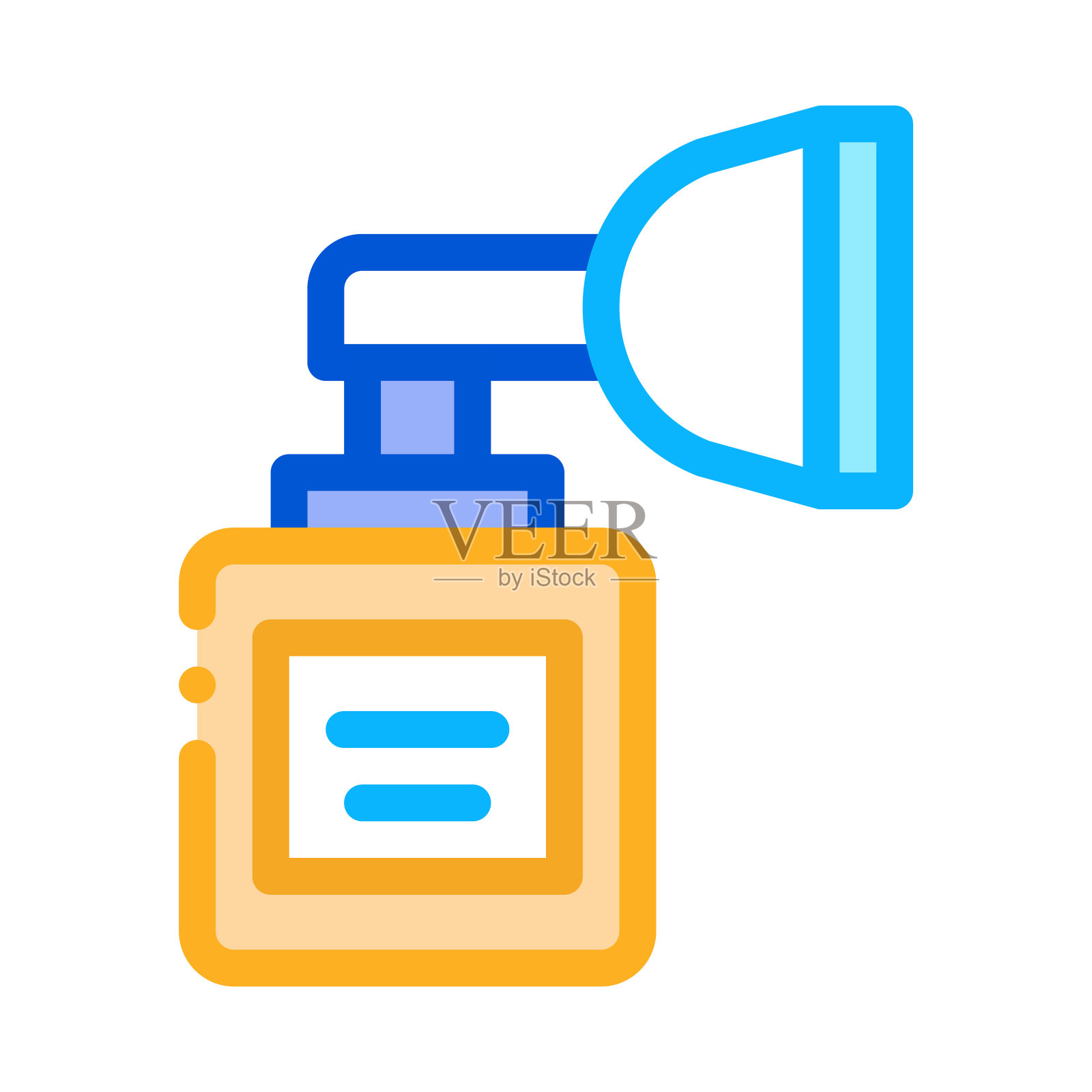 医疗吸入器图标矢量大纲插图图标素材