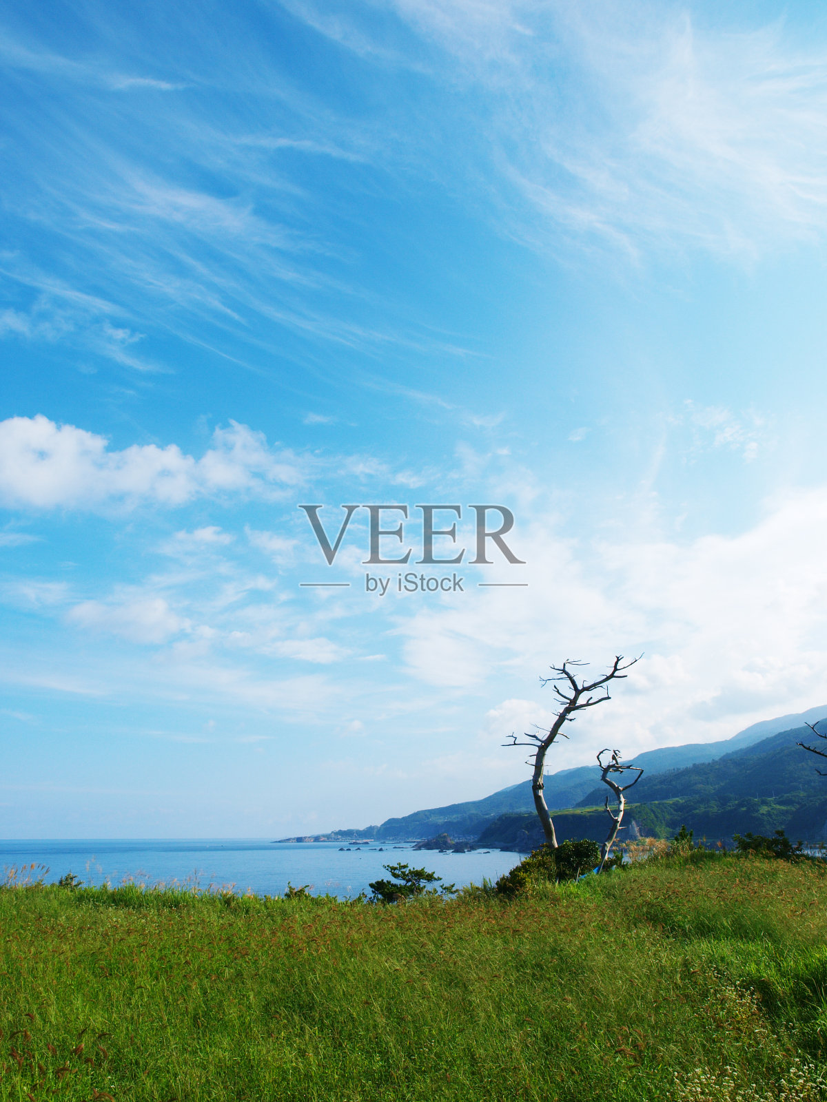 佐渡岛的秋季景观照片摄影图片