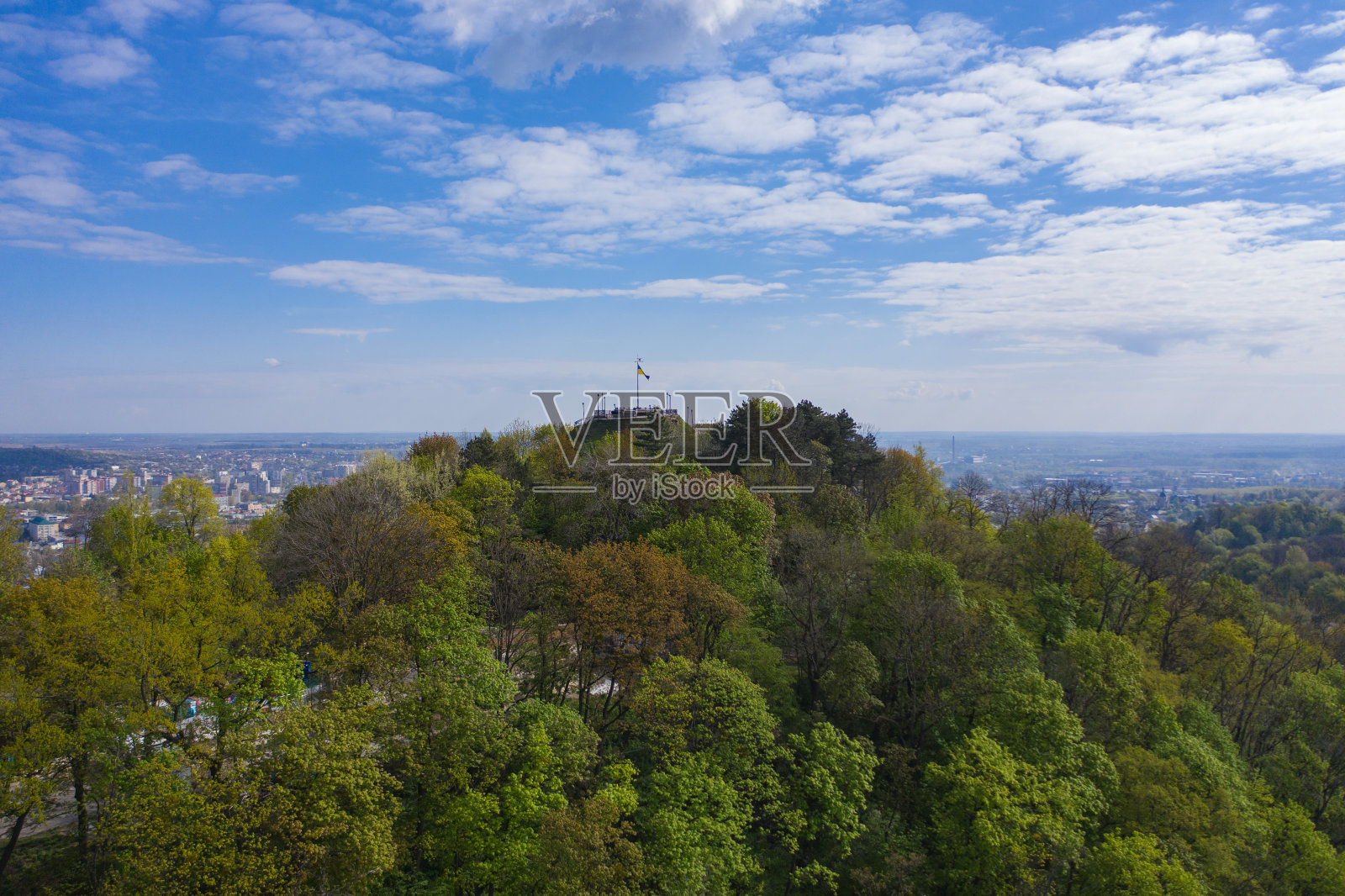 利沃夫的高城堡山照片摄影图片