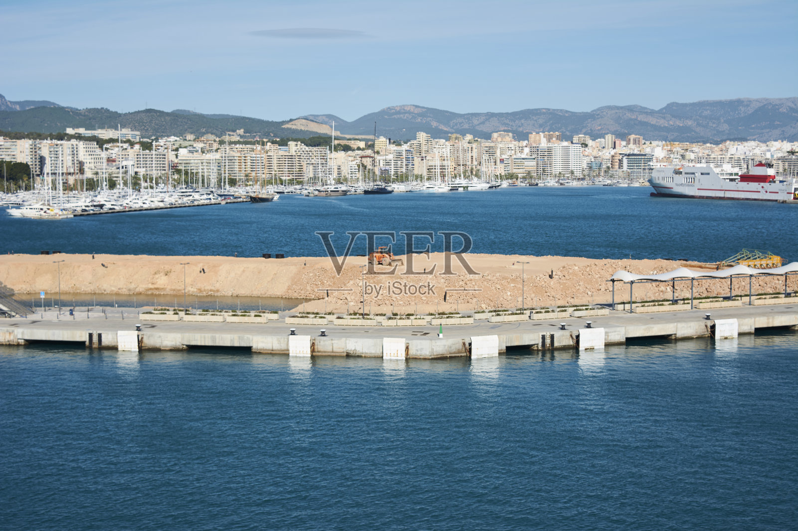 帕尔马马略卡岛的海湾景色照片摄影图片