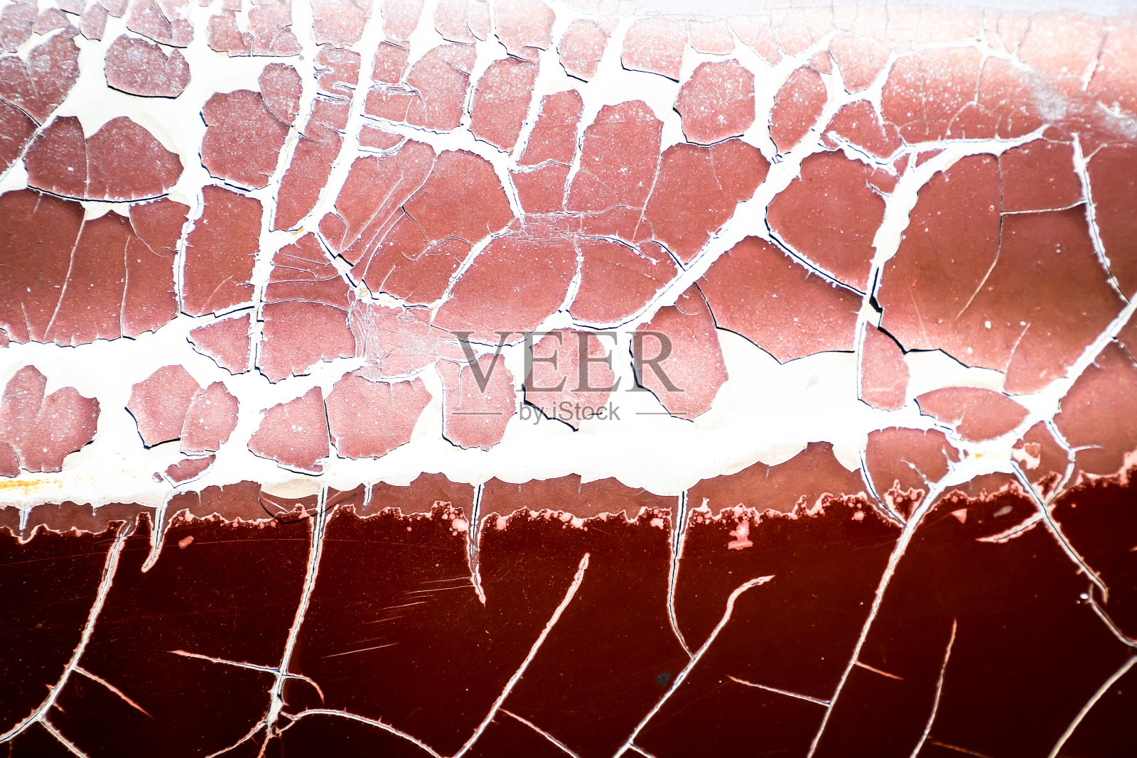 纹理龟裂和剥落,旧钢漆颜色,表面车色剥落,用于背景。照片摄影图片