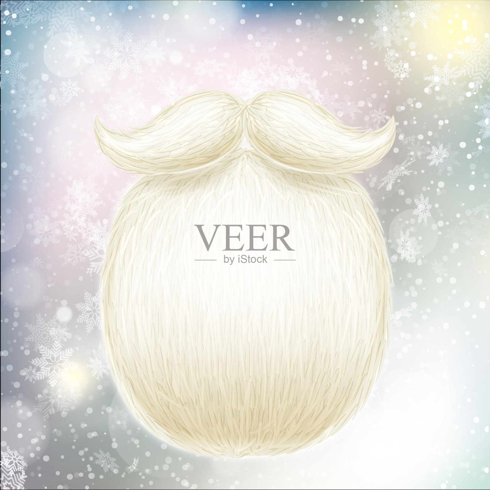 圣诞老人的胡子。每股收益10插画图片素材