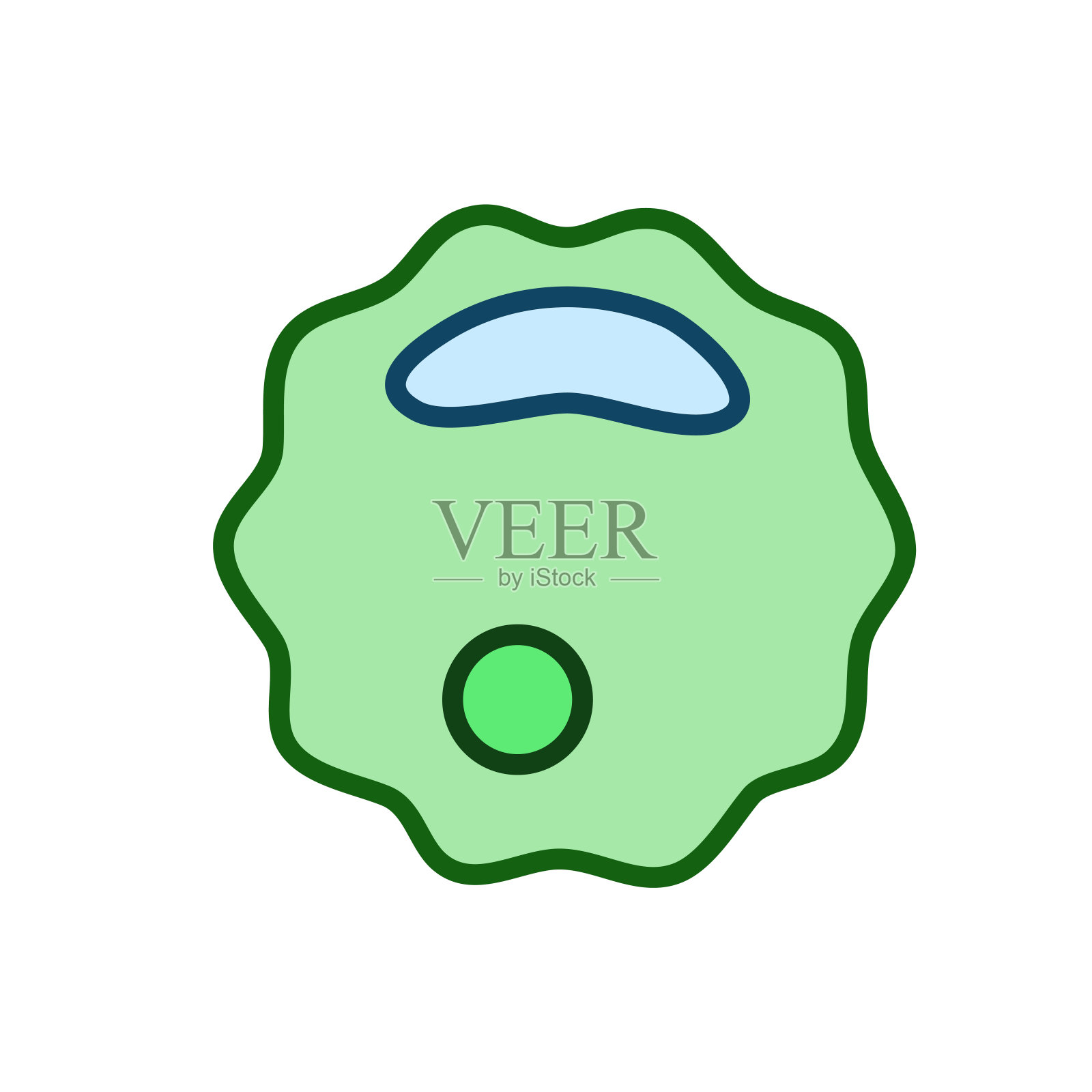 细菌,微生物,病毒轮廓向量图标。显微细菌或芽孢杆菌,分离于白色背景上插画图片素材