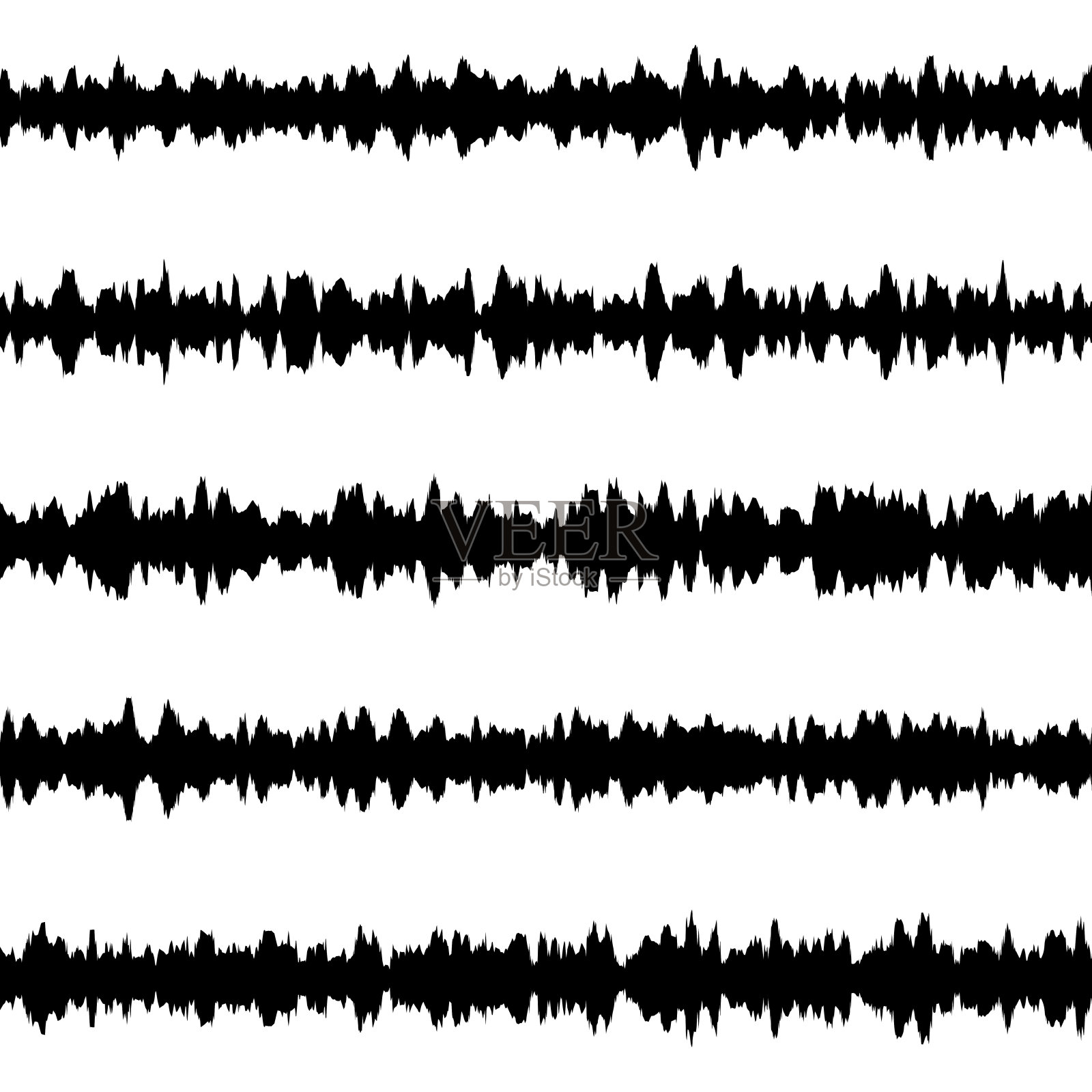 黑人音乐的声波。每股收益10插画图片素材