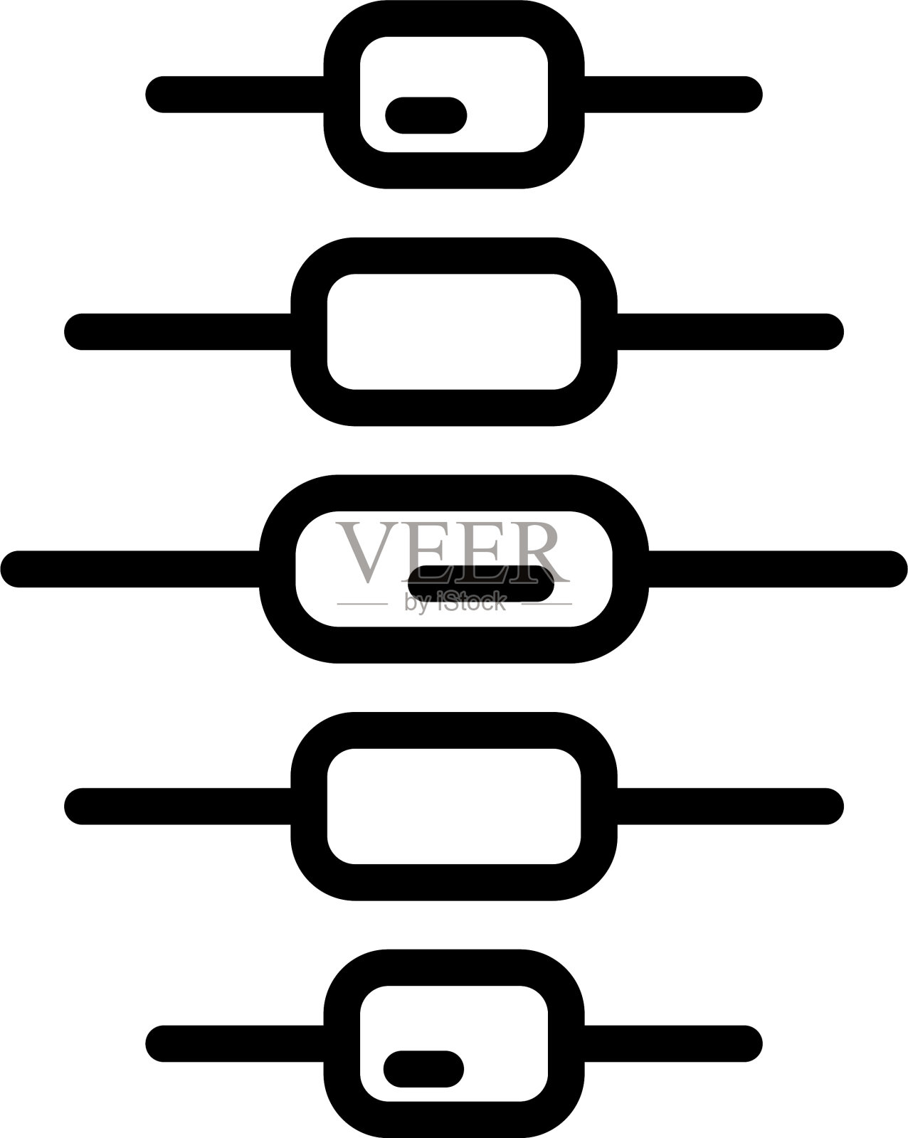 脊柱图图标轮廓风格插画图片素材