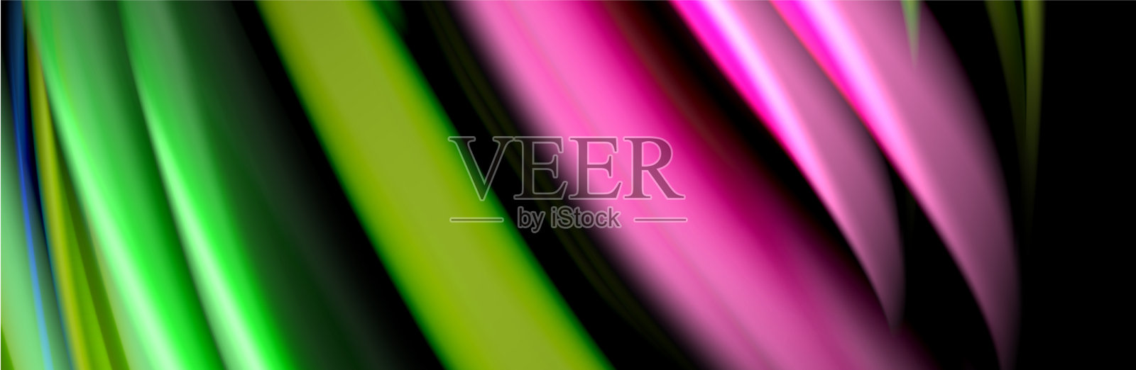 丝绸和流畅的流波海报设计色彩插画图片素材