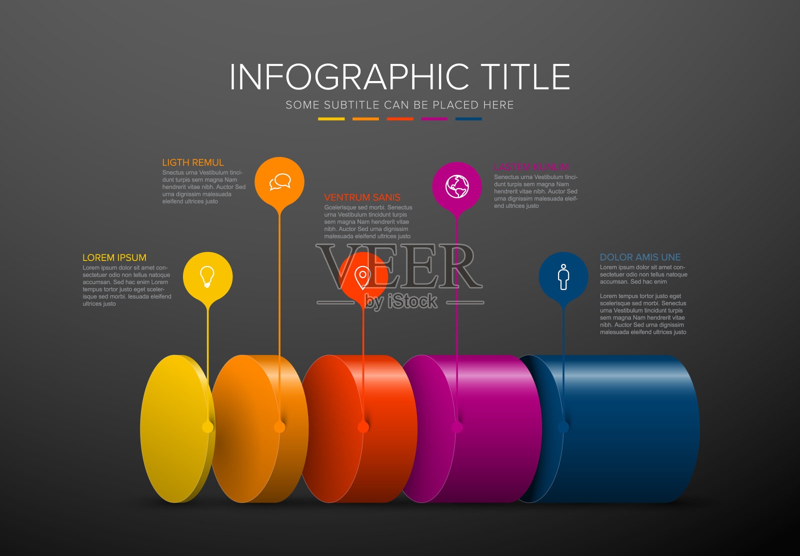 矢量信息图层模板插画图片素材