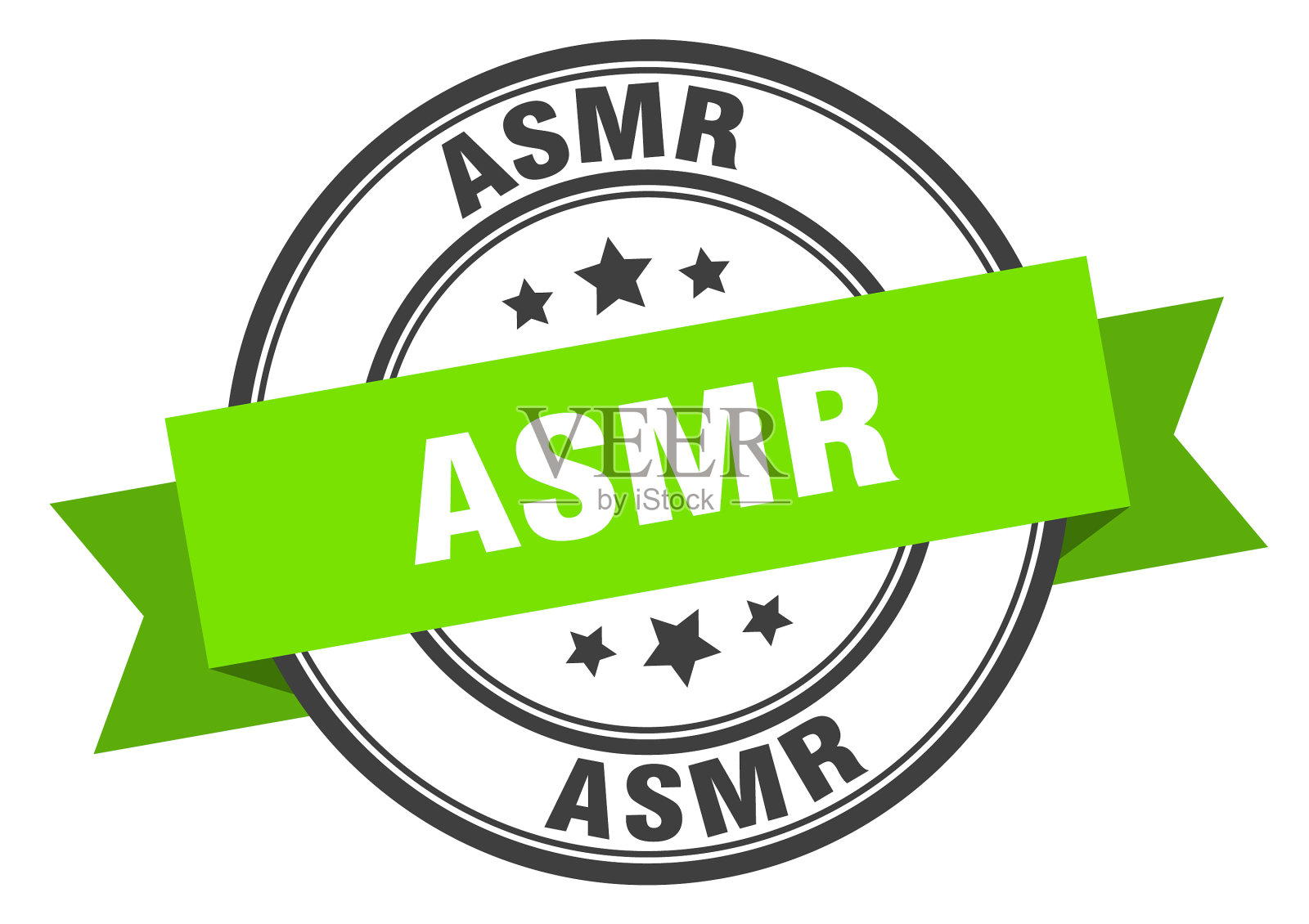 Asmr标签asmrround band sign Asmr stamp插画图片素材