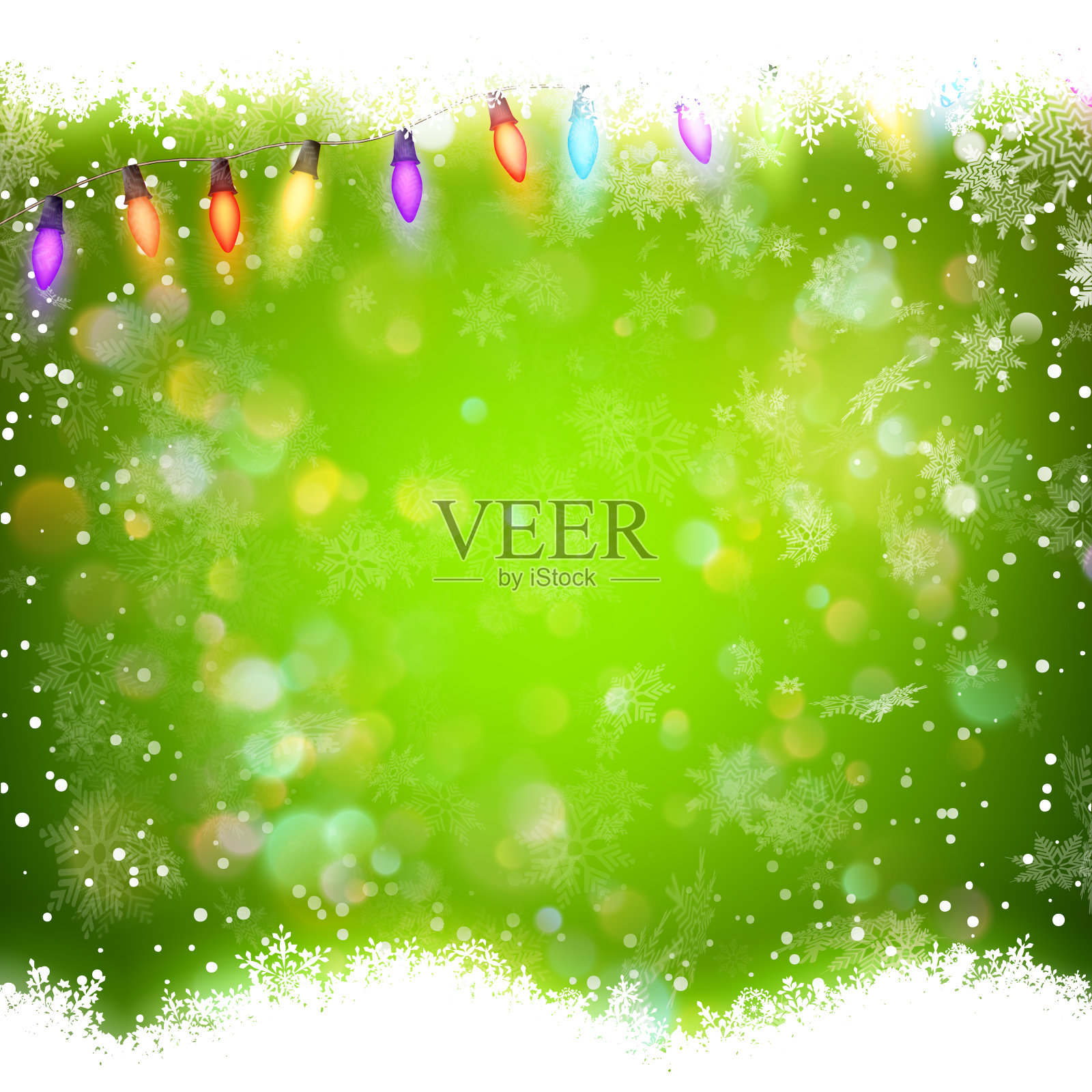 有雪花的圣诞模板。每股收益10插画图片素材