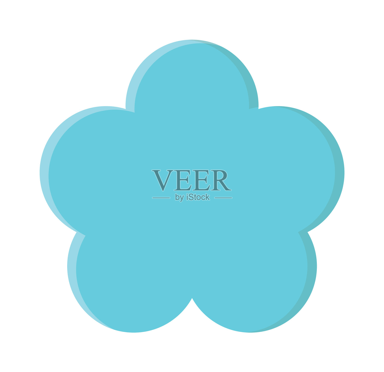 可爱的花朵装饰卡通图标设计图标素材