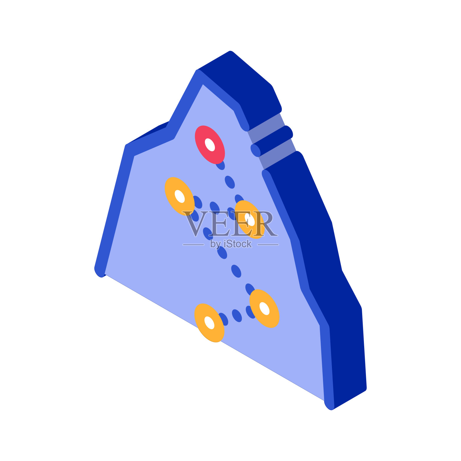 方向,方向点,高山,阿尔卑斯等轴图标插画图片素材