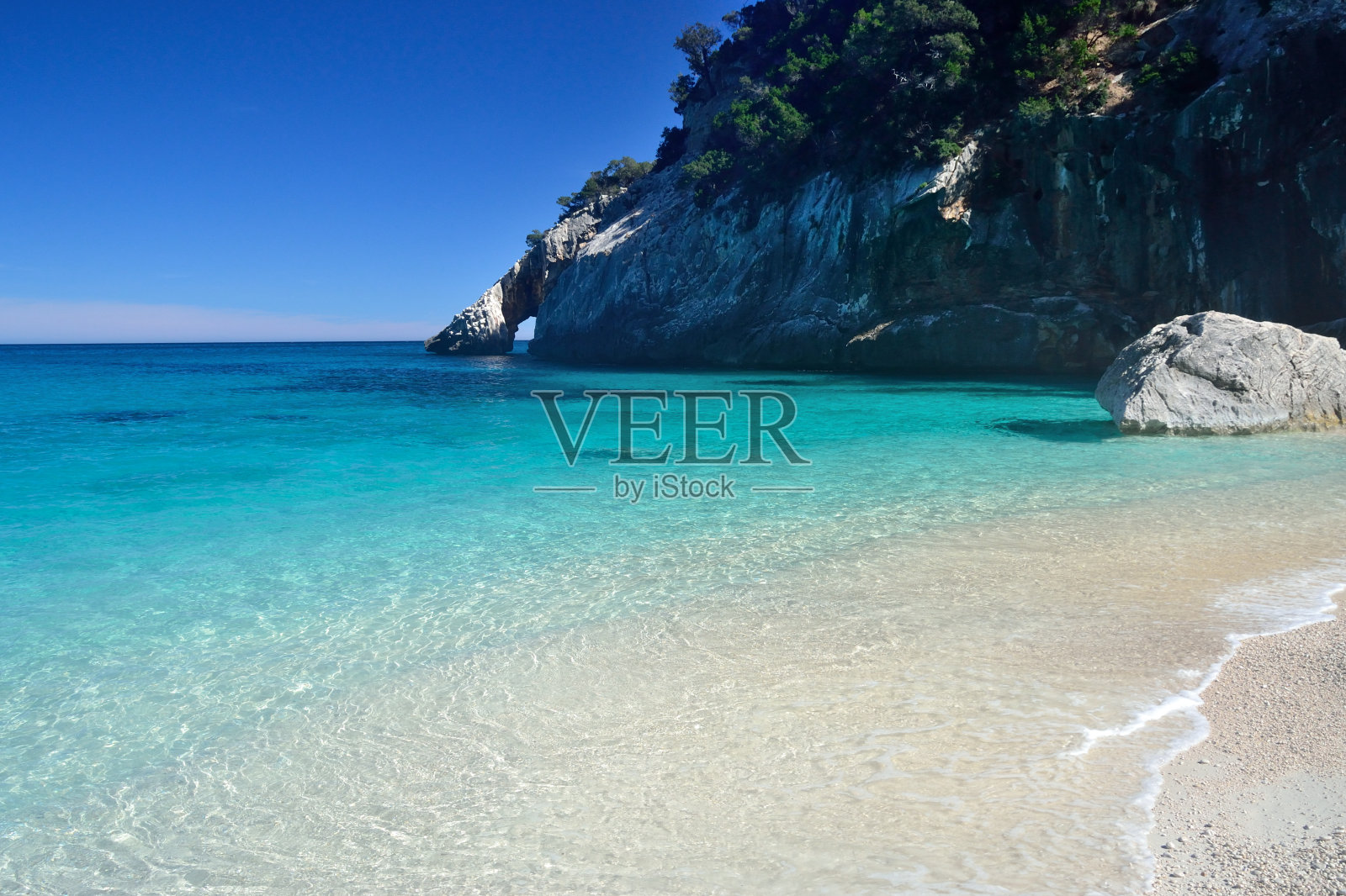 卡拉海滩Goloritzè照片摄影图片