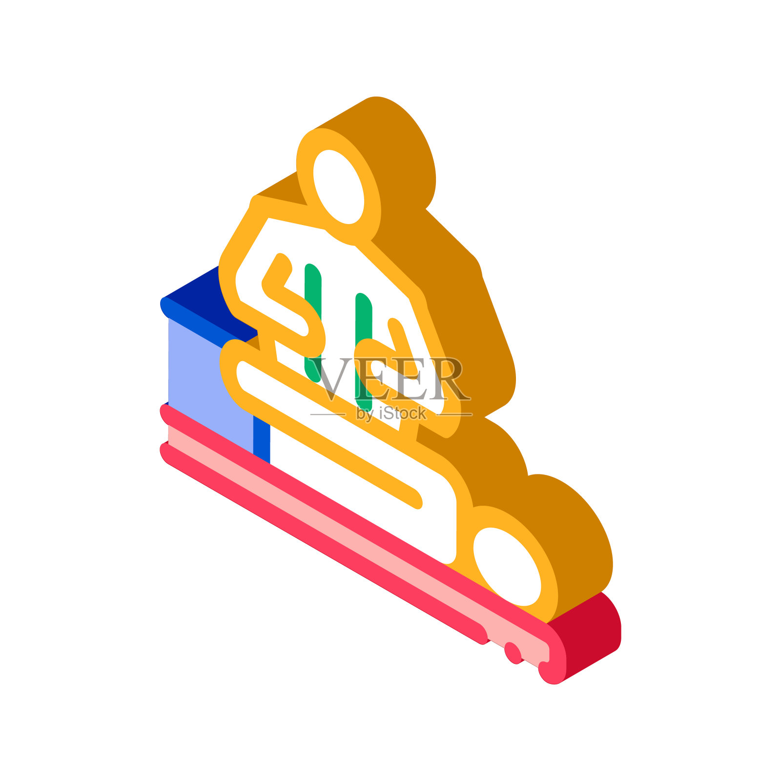 泰国放松按摩等距图标矢量插图图标素材