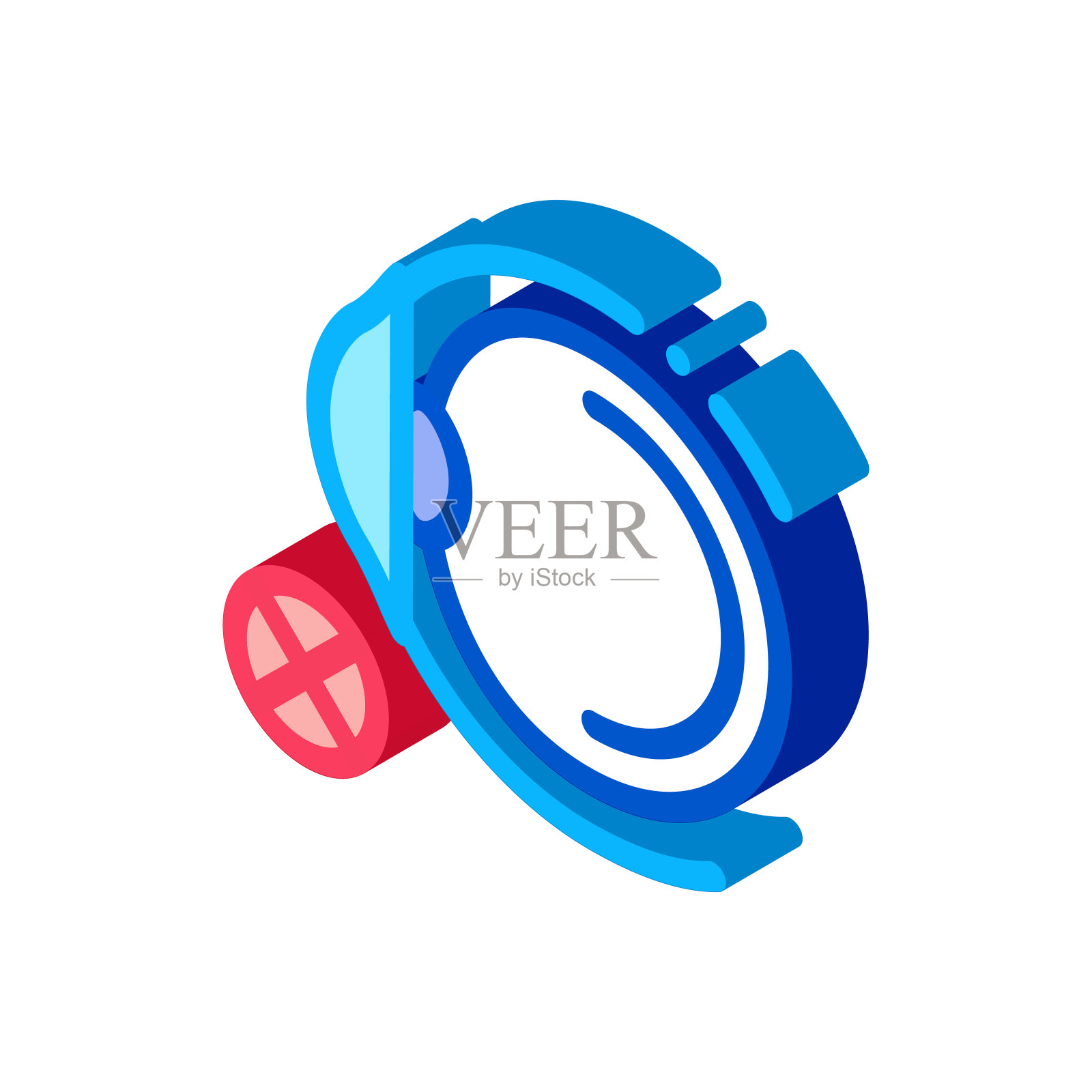 眼青光眼等距图标矢量插图插画图片素材